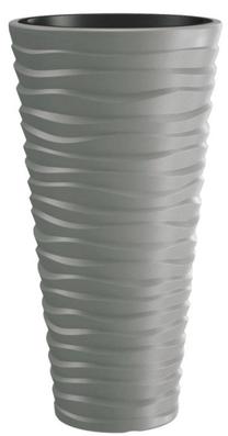 Gėlių vazonas Prosperplast, plastikinis, Ø 29.6 cm, pilka sp.