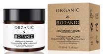 Sejas krēms Organic & Botanic Madagascan Coconut Night Moisturiser, 50 ml