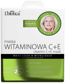 Маска для лица L'biotica Vitamin C+E, 23 мл