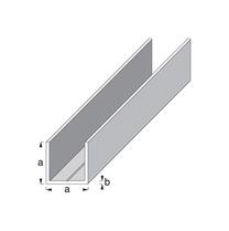 Alumīnija profils, alumīnijs, 1000 mm x 15.5 mm x 15.5 mm