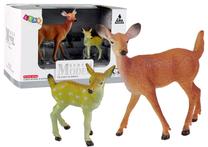 Figūrėlių rinkinys Lean Toys The Worl Of Animals Deer, 2 vnt., ruda sp.