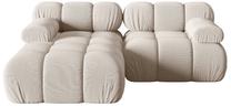 Modulinė sofa Micadoni Bellis 3D, smėlio sp., kairinė, 188 x 155 cm x 64 cm