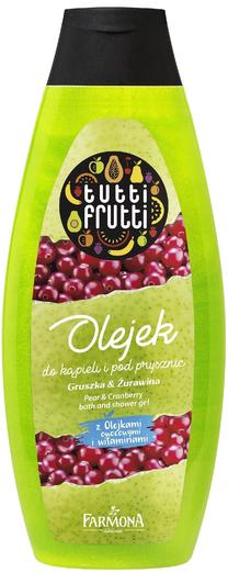Kūno prausimosi želė Farmona Tutti Frutti Pear & Cranberry, 425 ml