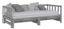 Sofa-lova VLX Pull-Out Solid Pinewood 806962, pilka sp., 203.5 x 98 cm x 66 cm