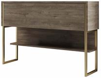 Konsoles galds Kalune Design Luxe, zelta krās./valriekstu krās., 30 cm x 120 cm x 80 cm