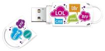 USB atmintinė Integral Xpression Pattern Text, 16 GB