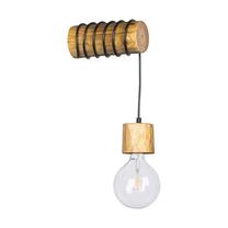 Prekė su pažeista pakuote. Šviestuvas sieninis Spot-Light Trabo Pino, E27, 1 x 25 W, ruda sp./juoda sp.