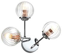 Valgusti seinale Candellux Lighting Best, E14, 3 x 40 W, läbipaistev v./vask v. / kroom v., 12 x 12 cm