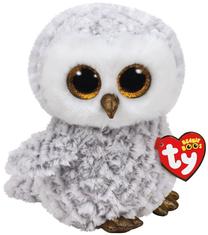 Mīkstā rotaļlieta TY Beanie Boos Owlette White Owl, balta krās./pelēka krās., 22 cm