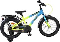 Vaikiškas dviratukas su papildomais ratukais, vaikų Volare Thombike CB 2GW, mėlyna sp./geltona sp., 16"