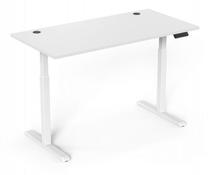 Datorgalds regulējams augstums Up Up Bjorn W-57051PT/W-D22-30S, 75 cm x 120 cm, 73 - 123 cm, balta krās.