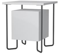 Naktinis staliukas Kalune Design Acres 7776HMS3422, balta sp., 45 cm x 40 cm x 40 cm