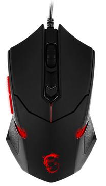 Laidinė žaidimų pelė MSI Interceptor DS B1, juoda sp.