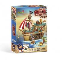 3D dėlionė Cubicfun Pirates 10829898, 42.8 cm x 16.7 cm, 157 vnt., įvairių spalvų