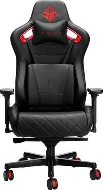 Spēļu krēsls HP Omen Citadel 6KY97AA, 62 x 59 x 142 cm, melna krās./sarkana krās.