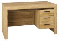 Kirjutuslaud sahtlitega MN Baltica 20 3024009, 138 cm x 69 cm, 79 cm, hele pruun v.