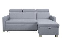 Kampinė sofa - lova Brico, smėlio sp., 204 x 168 cm x 88 cm