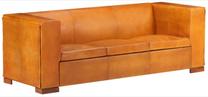 Sofa VLX Vintage 325115, ruda sp., 195 x 72 cm x 69 cm