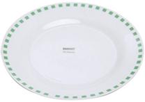 Šķīvis Banquet, Ø 19 cm, balta krās./zaļa krās.