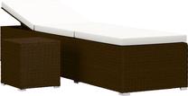 Lauko baldų komplektas VLX Sun Lounger With Table 46226