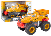 Žaislinis keturratis Lean Toys Engineering Monster, oranžinė sp.