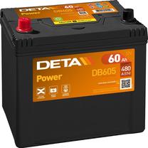Akumuliatorius Deta Power DB605, 12 V, 60 Ah, 390 A