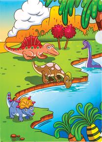 Aplankas Dinosaur, A4 (spalva/dizainas parenkami atsitiktine tvarka)