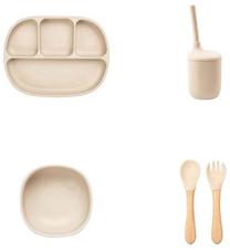 Indų komplektas Markland 5in1, 6+ mėn., silikonas, dramblio kaulo sp.