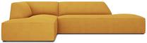 Kampinė sofa Micadoni Home Ruby Modular 4 Seats, geltona sp., kairinė, 273 x 180 cm x 69 cm