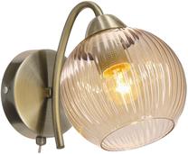 Lampa sienas Candellux Lighting Pascal 21-51783, E27, 1 x 40 W, dzintara krās. / brūna krās.