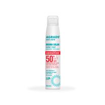 Izsmidzināms līdzeklis iedeguma kopšanai ķermenim Agrado Bruma Solar Sensitive SPF50, 200 ml
