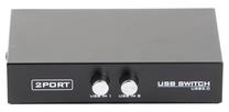 Adapteris Gembird USB Switch 2/1 USB B female x 2, USB 3.0 A female, melna krās.