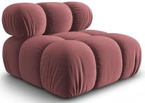 Modulinė sofa Micadoni Home Bellis Armless, rožinė sp., 94 x 94 cm x 63 cm