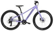 Vaikiškas dviratis, kalnų Kross Lea JR 2.0, juoda sp./violetinė sp., 24"