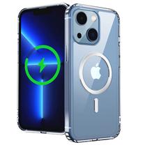 Telefona vāciņš MagSilicone Soft Touch iPhone 13, caurspīdīga krās., Apple