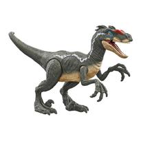 Rotaļlietu figūriņa Mattel Jurassic World Epic Attack Velociraptor HNC11, 19.5 cm, pelēka krās.