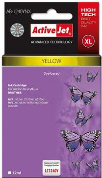 Tintes printera kasetne ActiveJet Supreme AB-1240YNX, dzeltena krās., 12 ml