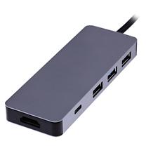 Adapteris iClick, HDMI/3 x USB/2 x USB-C
