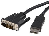 Vads Techly Displayport 20 pin male, DVI 24+1 male, 3 m