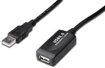 Vads Digitus USB / USB USB, USB, 15 m, melna krās.