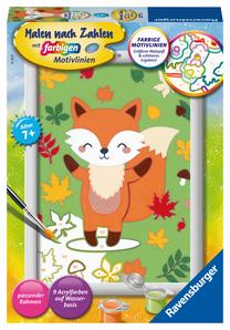 Glezna pēc numuriem Ravensburger Painting by Numbers Fox, daudzkrāsaina