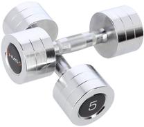 Комплект гантелей HMS Chrome Dumbbells, 2 x 5 кг