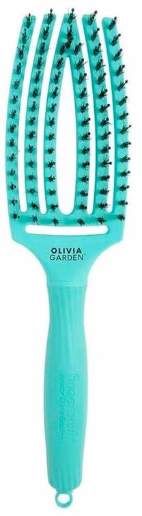 Plaukų šepetys Olivia Garden FingerBrush Combo Medium, mėlyna sp.