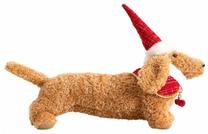 Figūrėlė, "Šuo" Homla Sotto Christmas Dachshund 751653, 36 cm, ruda sp./raudona sp.