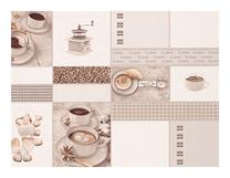 Tapetes Comfort Kitchen 5563-01, vinila, brūna krās./smilškrāsas