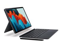 Klaviatūra Samsung Book Cover Keyboard for Samsung Galaxy Tab S7 EN, juoda sp. Prekė su pažeista pakuote.