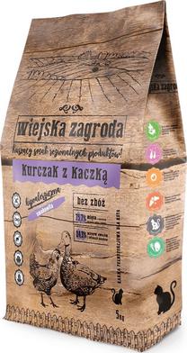 Sausā kaķu barība Wiejska Zagroda Chicken & Duck, vistas gaļa/pīles gaļa, 5 kg