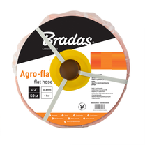 Plokščia vandens žarna Bradas, Agro-flat Pe, 4 Bar, 50 m