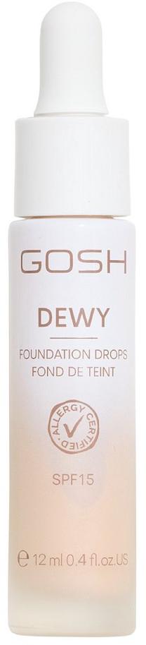 Skystas makiažo pagrindas Gosh Dewy, SPF 15, porcelain sp., 002, 12 g