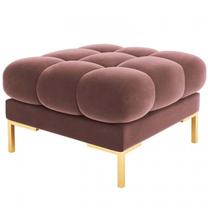 Pufas Micadoni Home Mamaia Velvet, aukso sp./rožinė sp., 60 cm x 60 cm x 41 cm